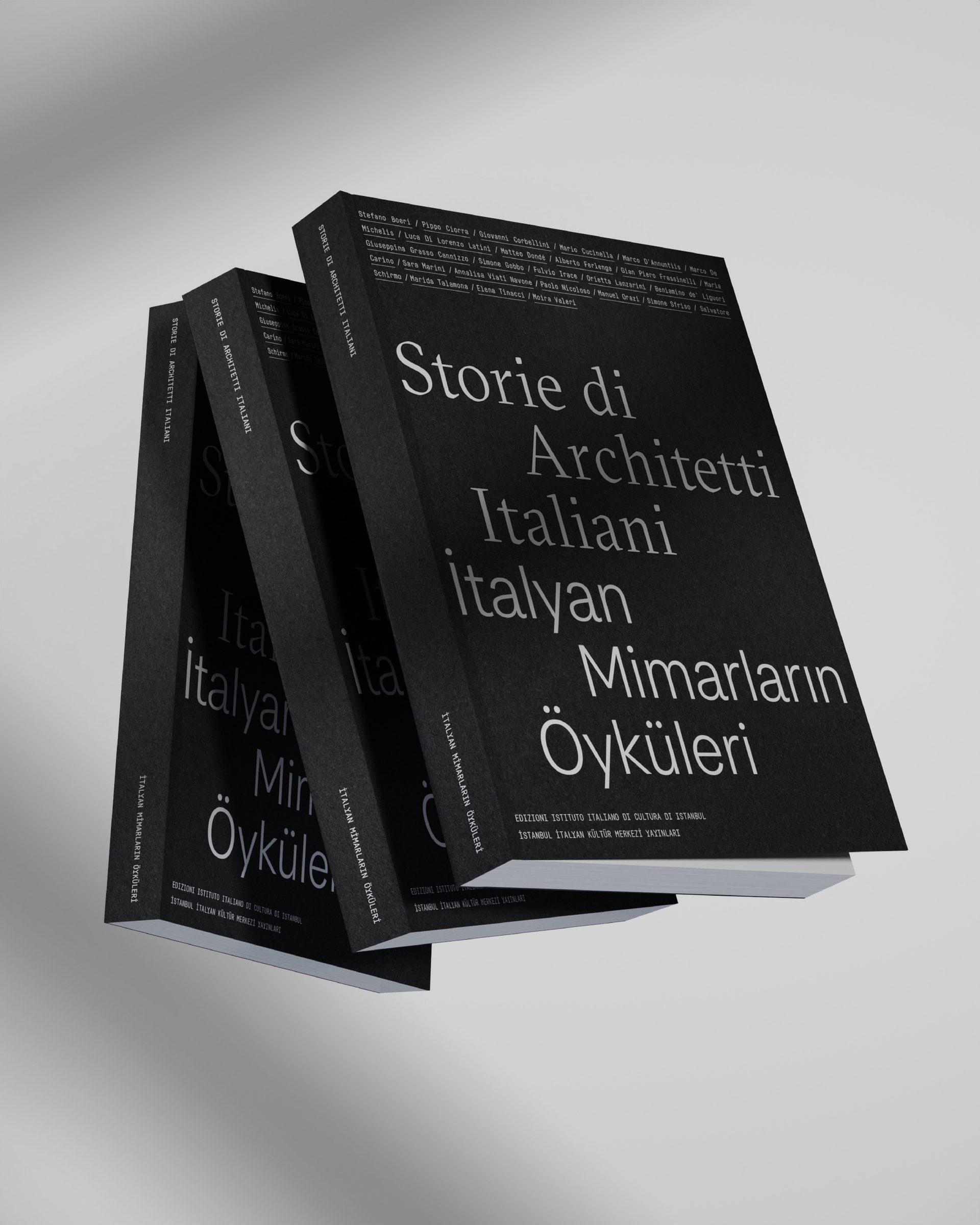 “Storie di Architetti Italiani / İtalyan Mimarların Öyküleri” kitabının kapak tasarımı